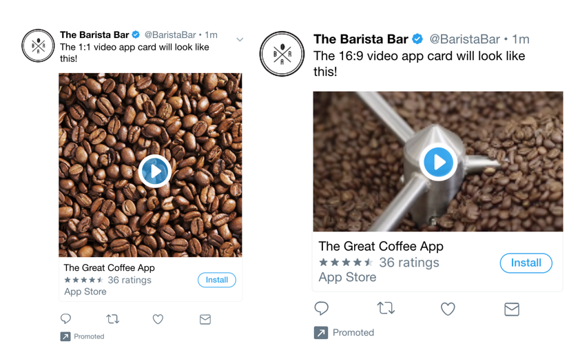 Twitter Ads - Video App Card